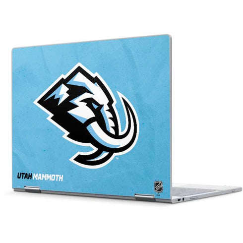 NHL Utah Mammoth Distressed Blue Pixelbook Skin